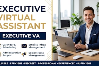 be your executive virtual assistant with social media, canva, and notion support