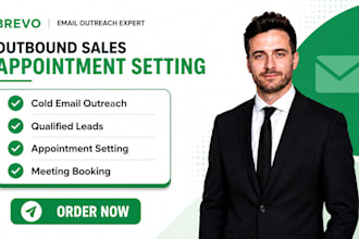 outbound sales apppointment setting email outreach meeting booking