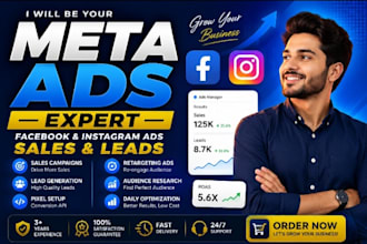 run facebook and instagram meta ads to get sales and leads