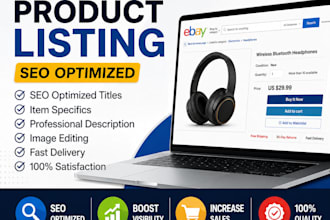create SEO optimized ebay product listings that boost sales