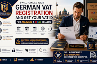 handle your german vat registration and get your vat id for amazon ebay sellers