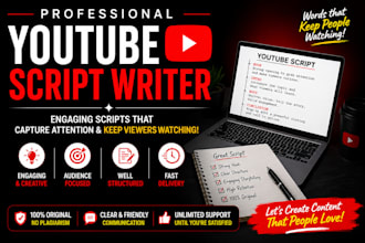 write compelling youtube and storytelling scripts