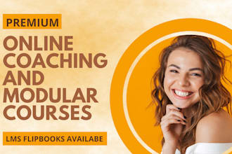 create online coaching programs, flipbooks, and modular lms courses
