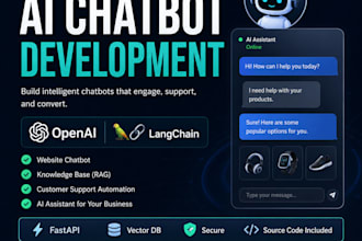 build ai chatbot using openai, gemini, langchain and rag