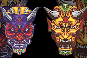 make a mirror mask art design