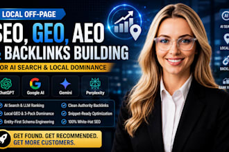 engineer local off page website SEO, GEO, aeo, backlinks building for ai search