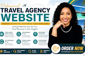 travel website, tour travel agency website, tourism website, booking website