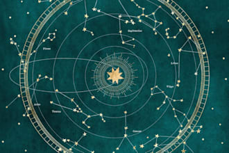 do a full astrology chart report for the upcoming year