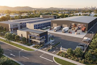 do 3d self storage facility and warehouse design rendering walkthrough