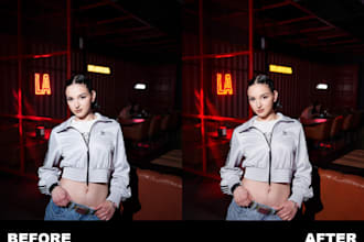 do professional bulk photo retouching and color correction