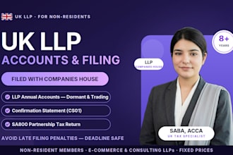 prepare and file UK llp accounts for non residents