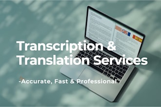 translate and transcribe in verious languages