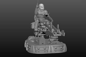diorama for 3d printing,collectible art,pre keyed stl,tabletop games,action figu