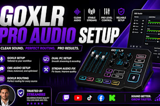 setup goxlr with obs for professional streaming audio