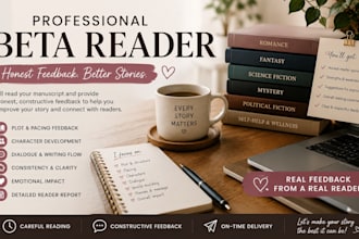 read your book and provide detailed beta reader feedback