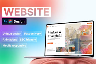 design clean UI UX website in figma