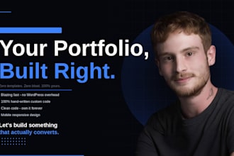 build your custom portfolio website