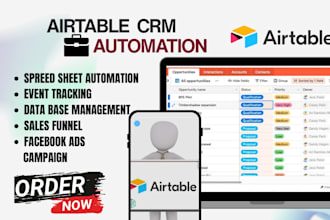 airtable database,airtable n8n automation CRM, softr web app