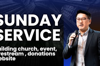 create church christian ministry donation and event website