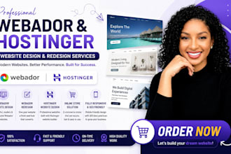 design webador website webador redesign and hostinger website ,online store