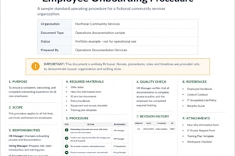 write professional sops, workflows, forms, and process docs