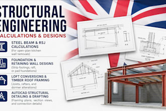 structural engineering calculations and drawings for UK building control