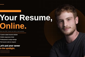 build your custom resume website