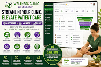 set up a custom wellness clinic CRM with booking automation