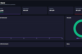 build a responsive financial dashboard or web app