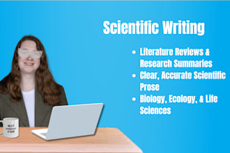 write biology and ecology research articles and reports