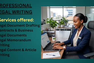 draft professional legal documents and contracts