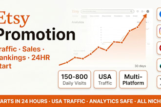 do etsy shop promotion to boost etsy traffic, sales and store ranking