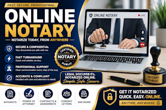 provide online notary, notarization and notarize your documents fast