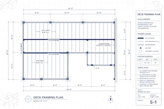 provide architectural and structural deck design plan permit