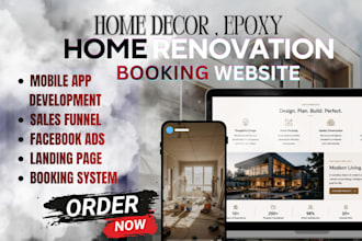 design a home decor and home renovation epoxy shopify website