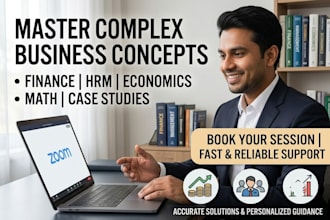 provide professional business studies tutoring