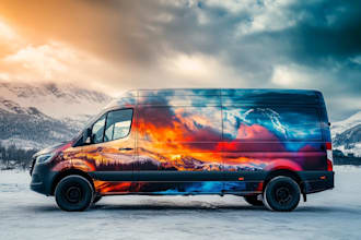 design professional car wrap, van wrap