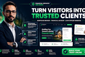 build mortgage website financial advisor loan officer site landing page broker