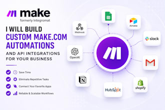 build custom make and API integrations for your business