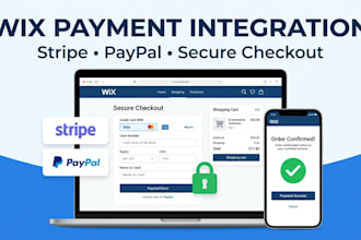 integrate wix payment gateway stripe paypal and secure checkout