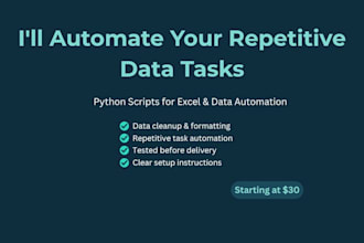 write a python script to automate your repetitive excel or data task