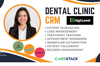 setup ghl dental clinic CRM automation open dental carestack dentrix ascend tab3