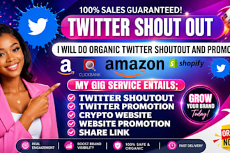 promote your project with targeted twitter x shoutouts