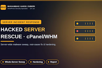 clean and secure your hacked or infected cpanel whm server