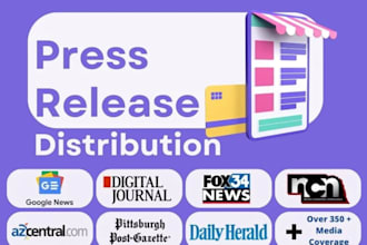 publish, write, distribute press release to top news outlets