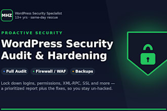 audit and harden your wordpress site security