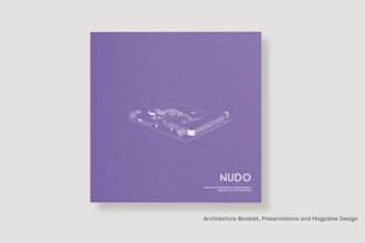 design architecture presentations, booklets and magazines