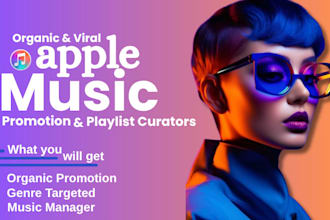 do and add apple music promotion, apple album, apple playlist, music promotion