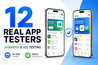 do closed testing using 12 tester or 20 testers for android and ios usability