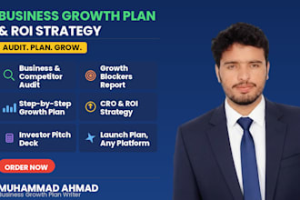 write your business growth plan and ROI strategy